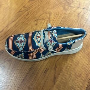Tribal Pattern Slip-On Shoes